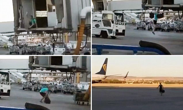 Penumpang Nekat Kejar Pesawat Hingga ke Landasan